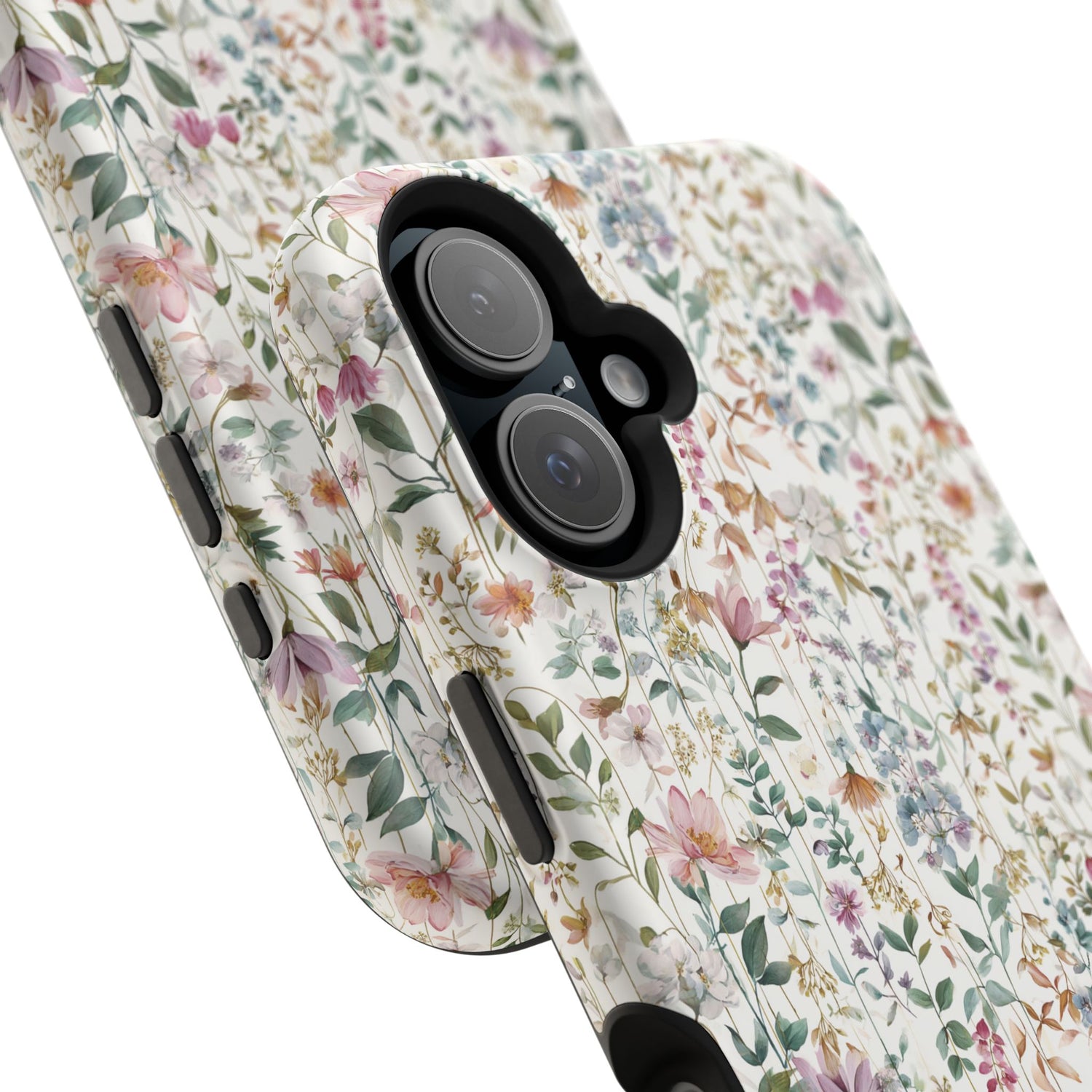 Floral Impact-Resistant Phone Case, iPhone, Samsung