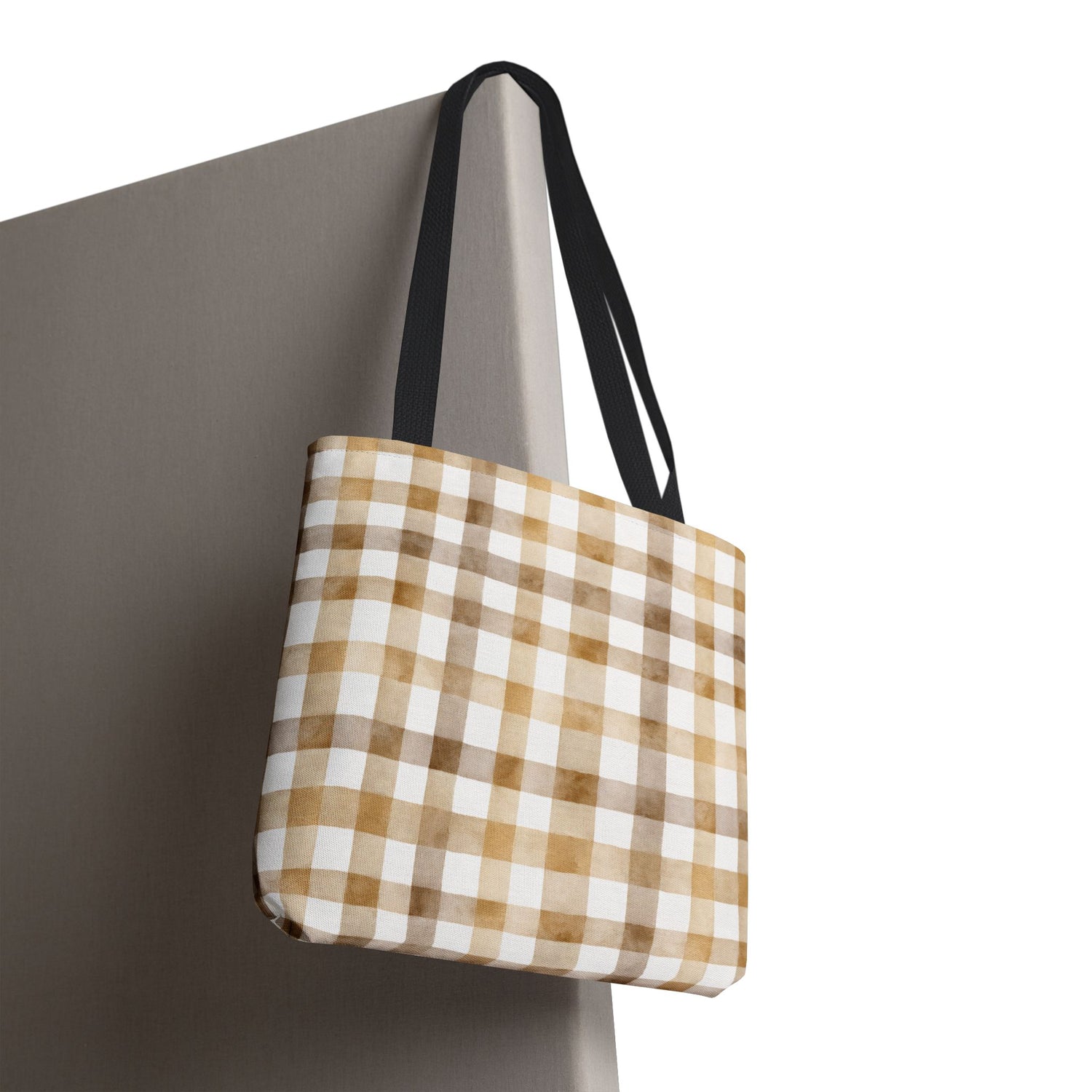 Chic Gingham Fall Tote Bag