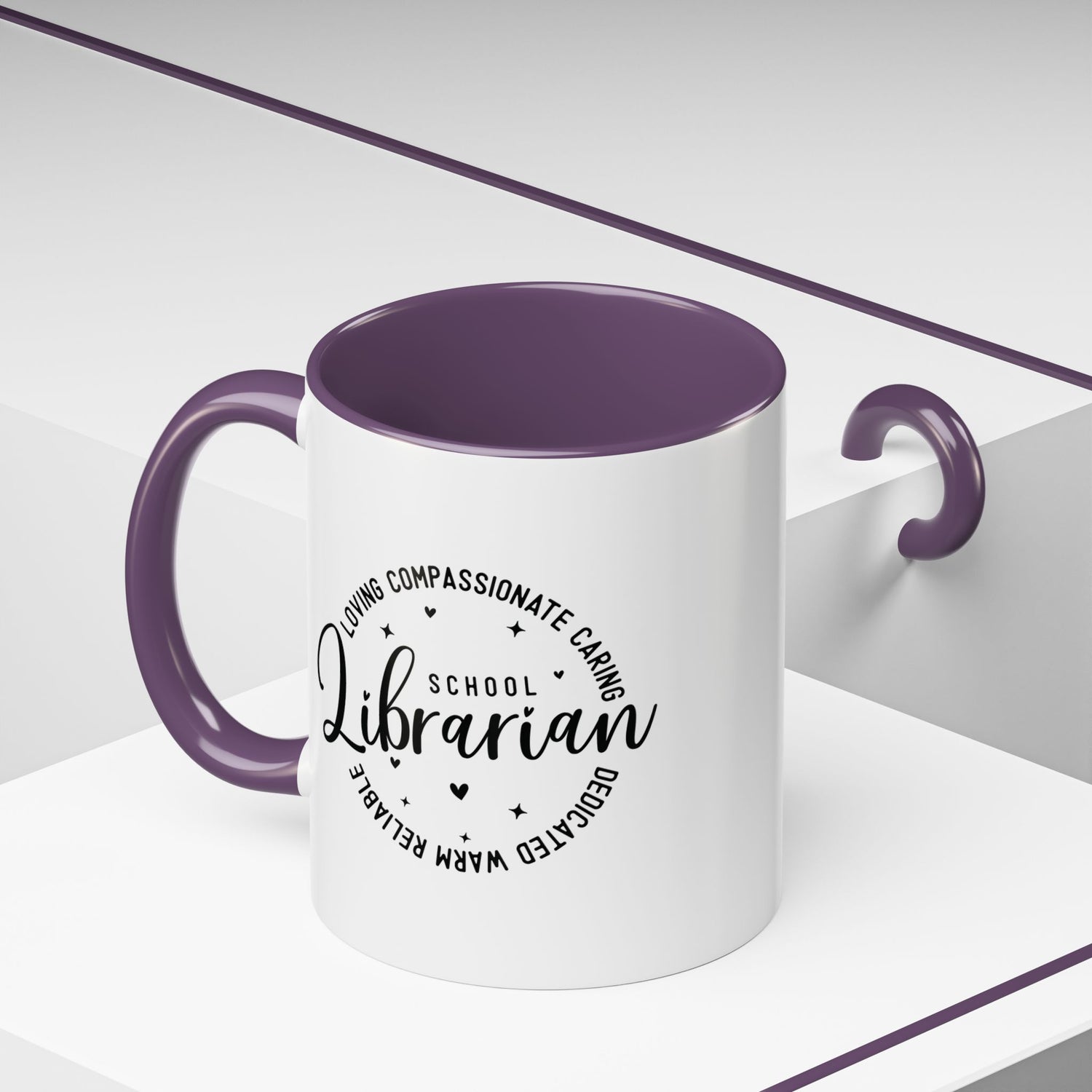 Librarian Love Coffee Mug | Gift for Teachers, School Librarians, Reading Enthusiasts, Book Lovers, Graduation