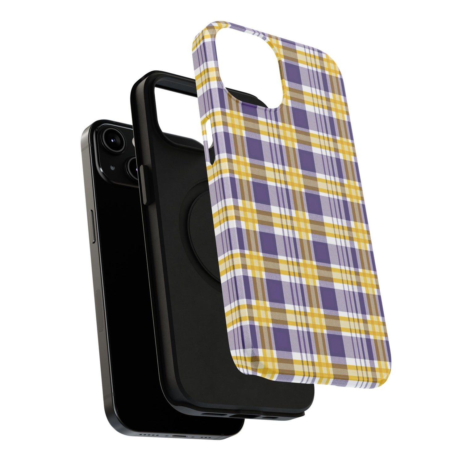 Impact-Resistant Phone Case- Louisiana Plaid