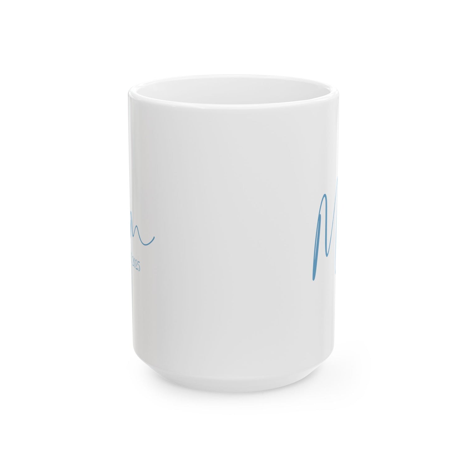 New Mom Mug - Mom Est. 2025 Blue Design