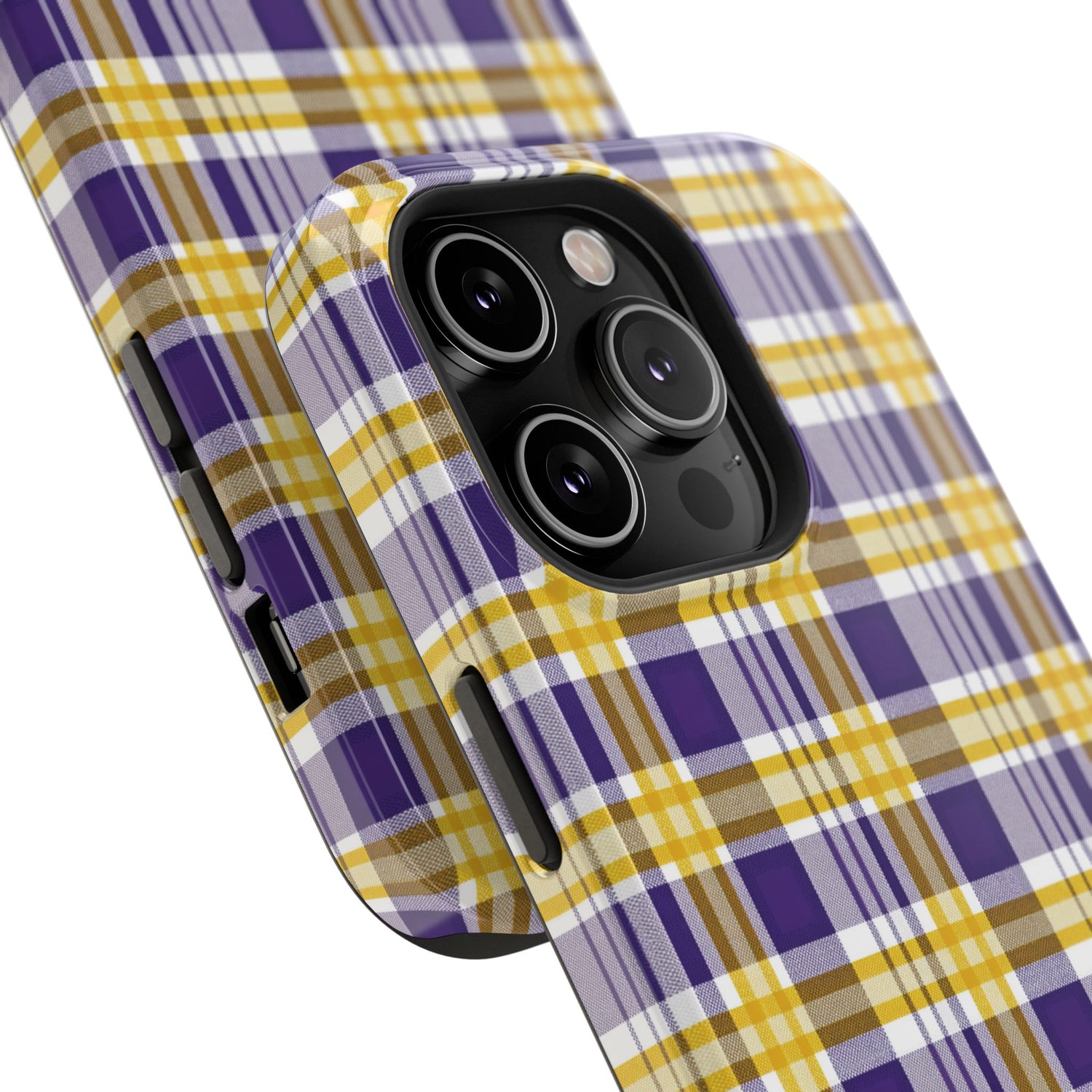 Impact-Resistant Phone Case- Louisiana Plaid
