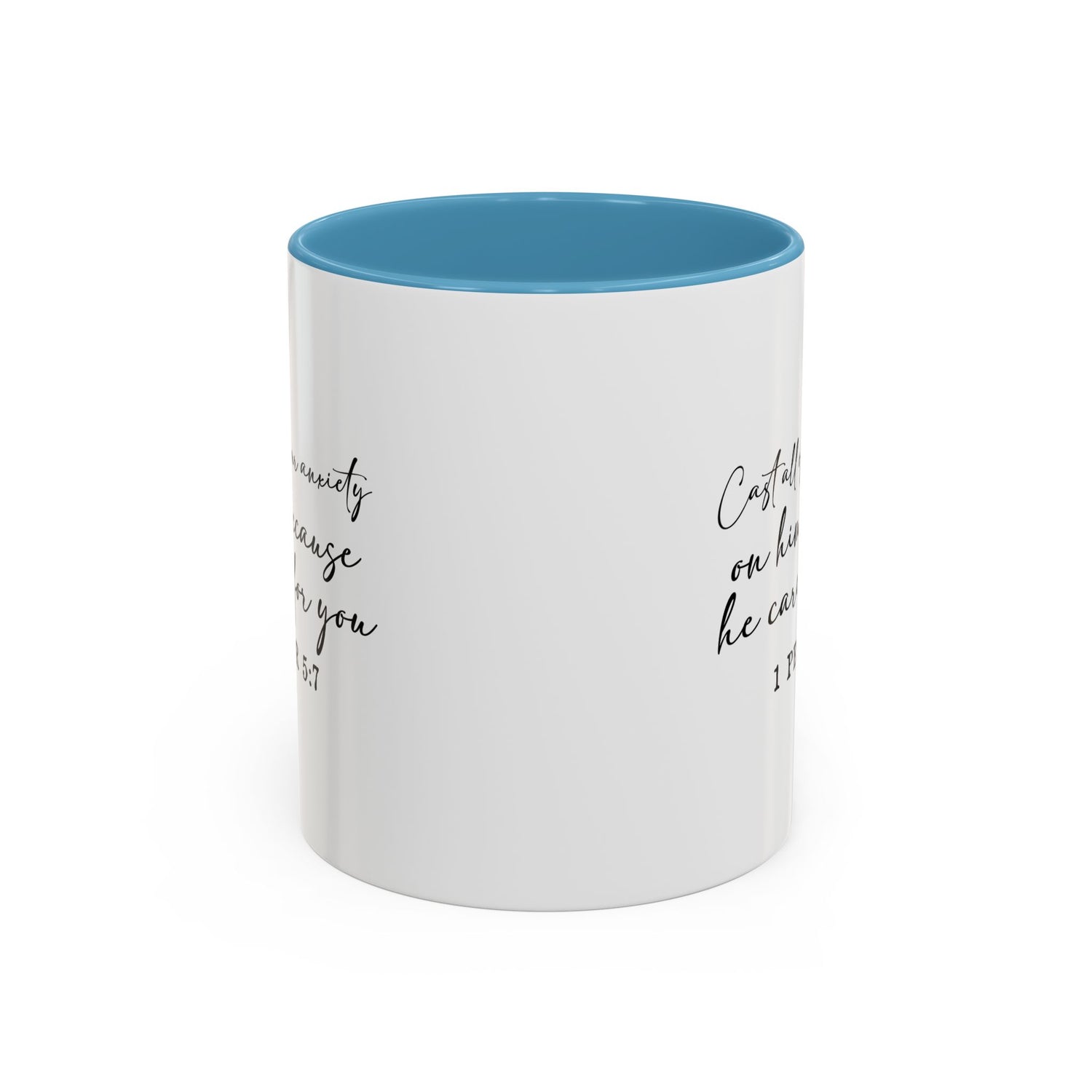 Coffee Mug: Scripture 1 Peter 5:7