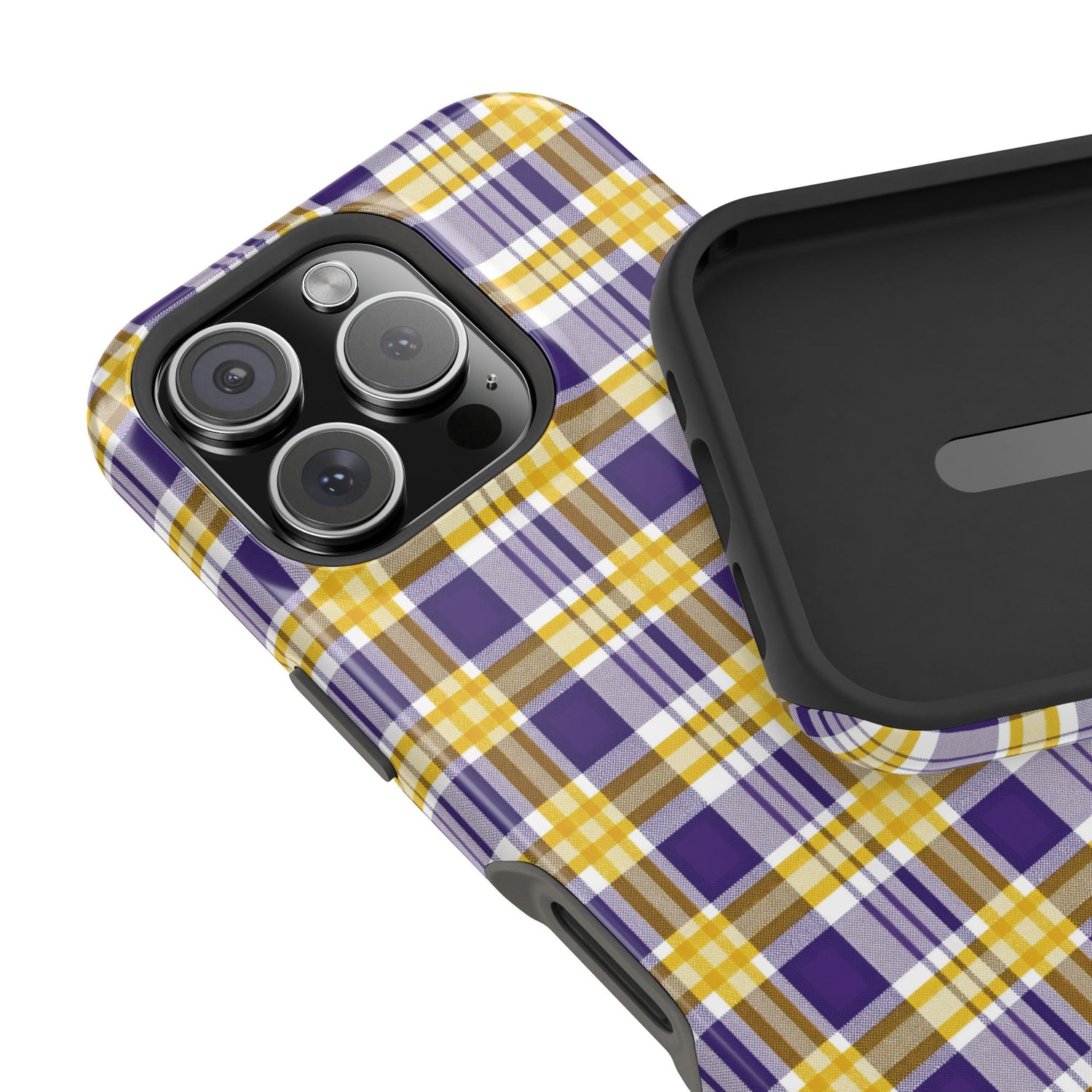 Impact-Resistant Phone Case- Louisiana Plaid
