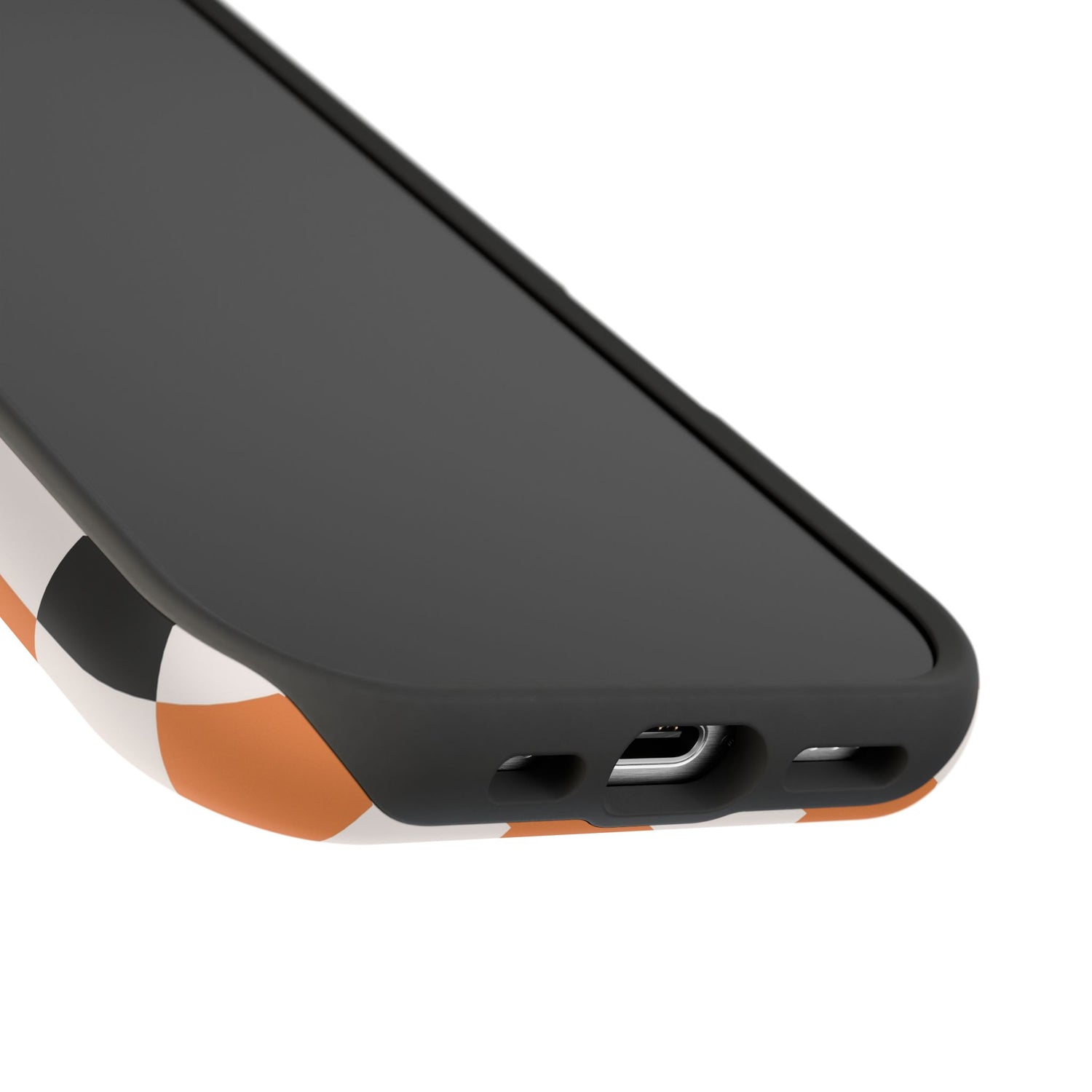 Trendy Halloween Checkerboard Phone Case | Impact-Resistant, iPhone, Samsung