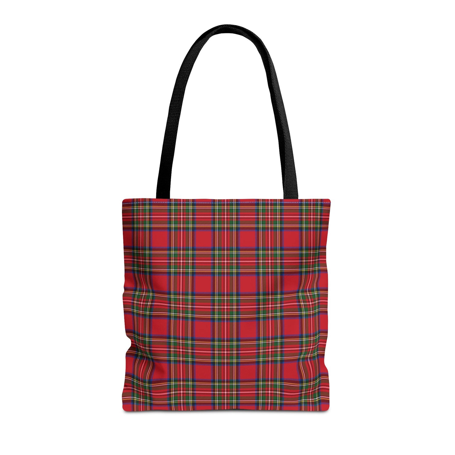 Red Christmas Plaid Tote Bag