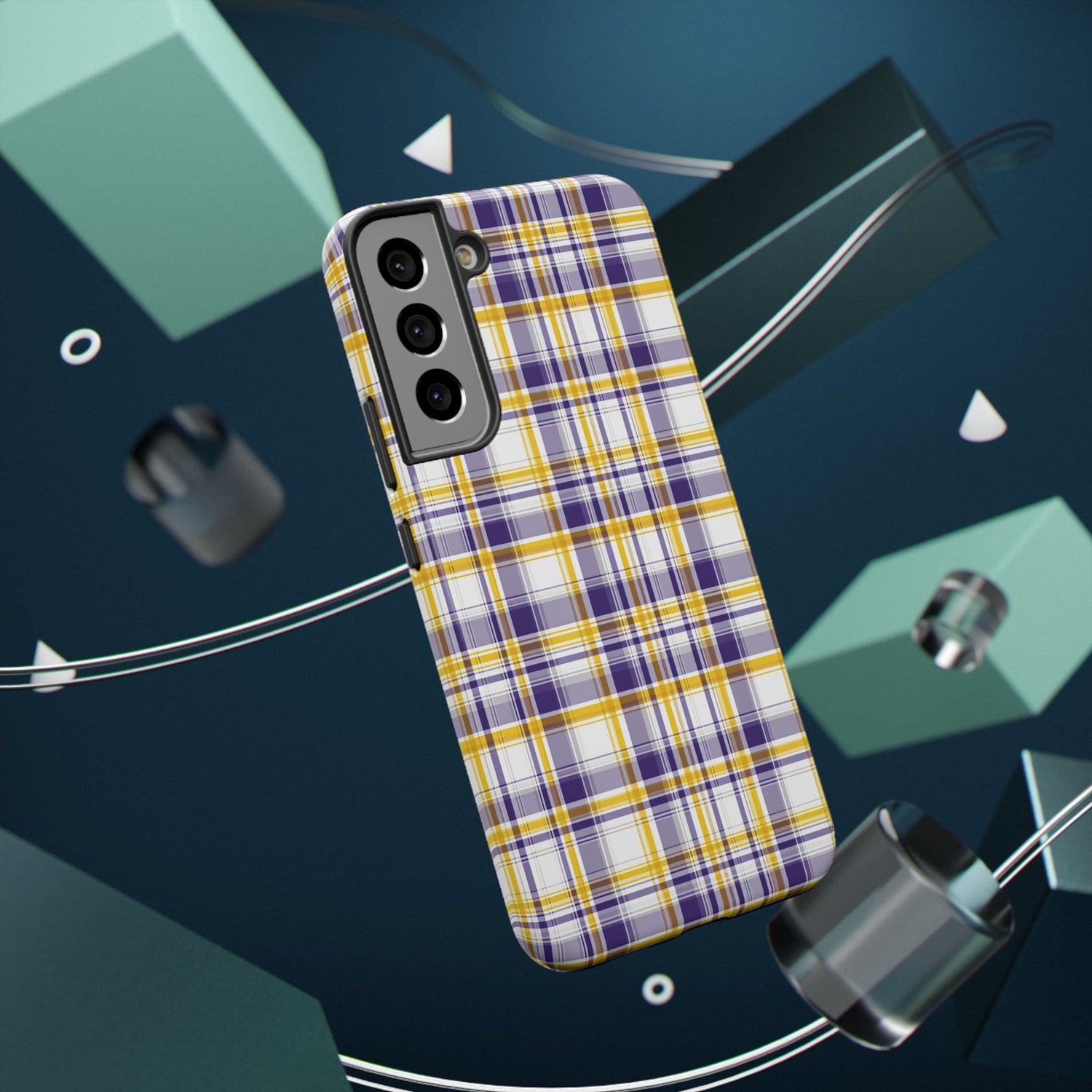 Louisiana Plaid Impact-Resistant Phone Case