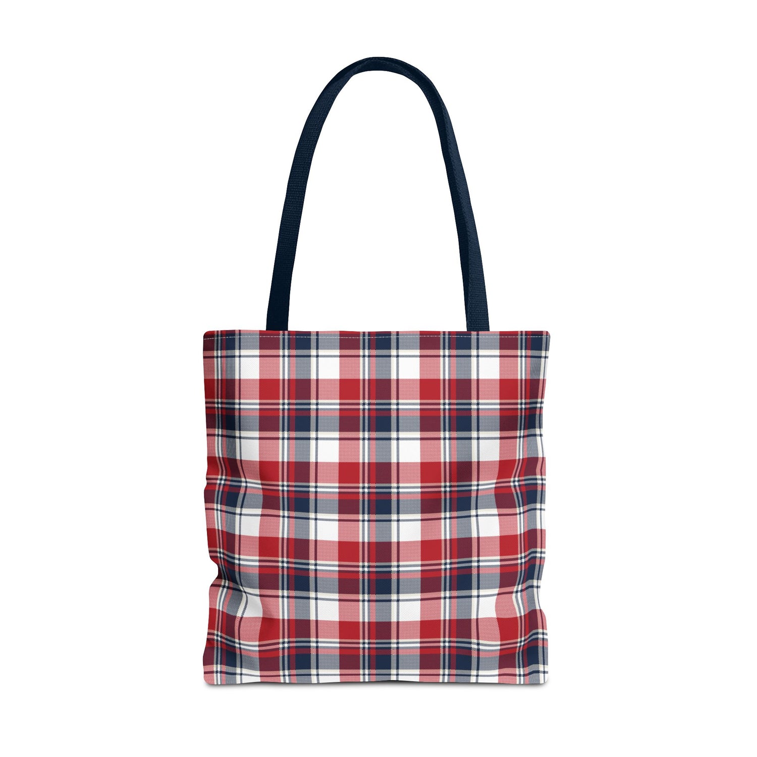 4th of July Plaid Tote Bag