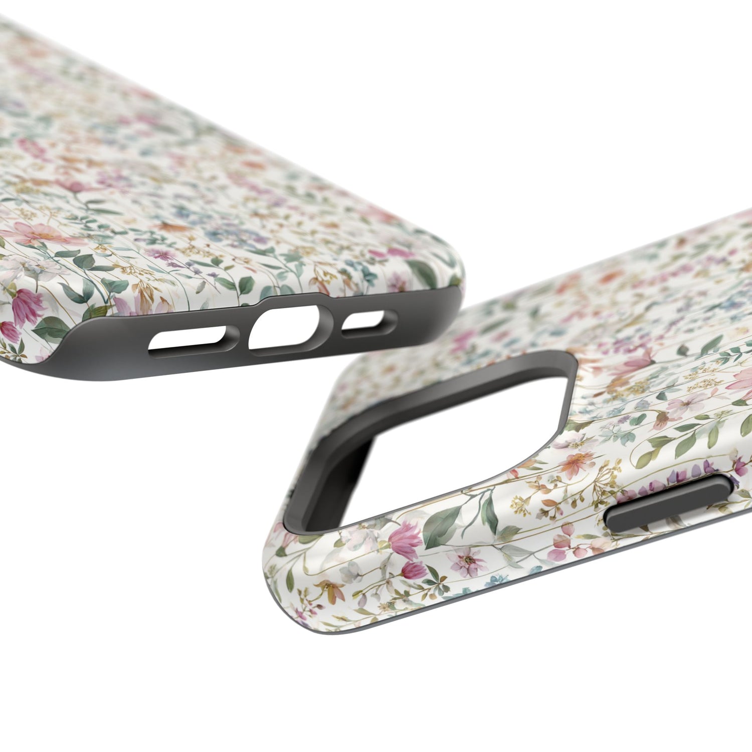 Floral Impact-Resistant Phone Case, iPhone, Samsung