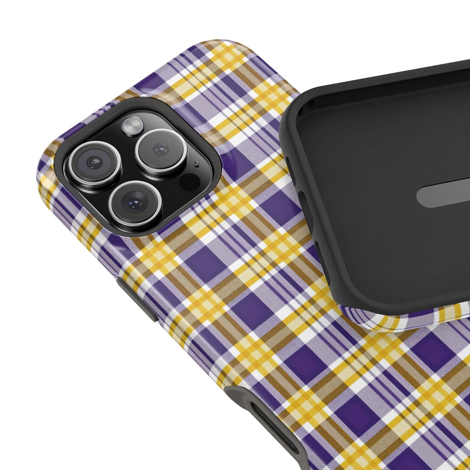 Impact-Resistant Phone Case- Louisiana Plaid