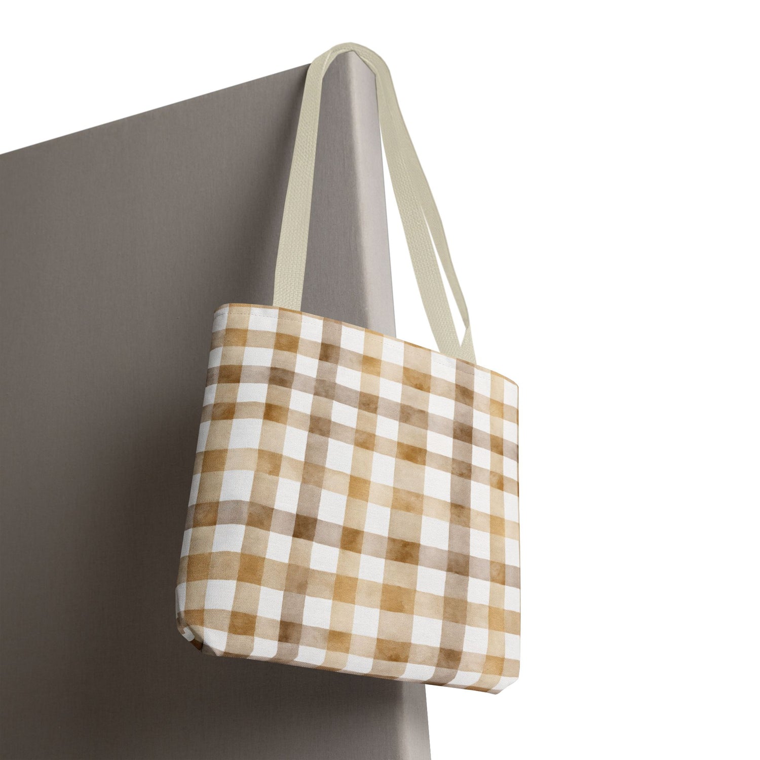 Chic Gingham Fall Tote Bag