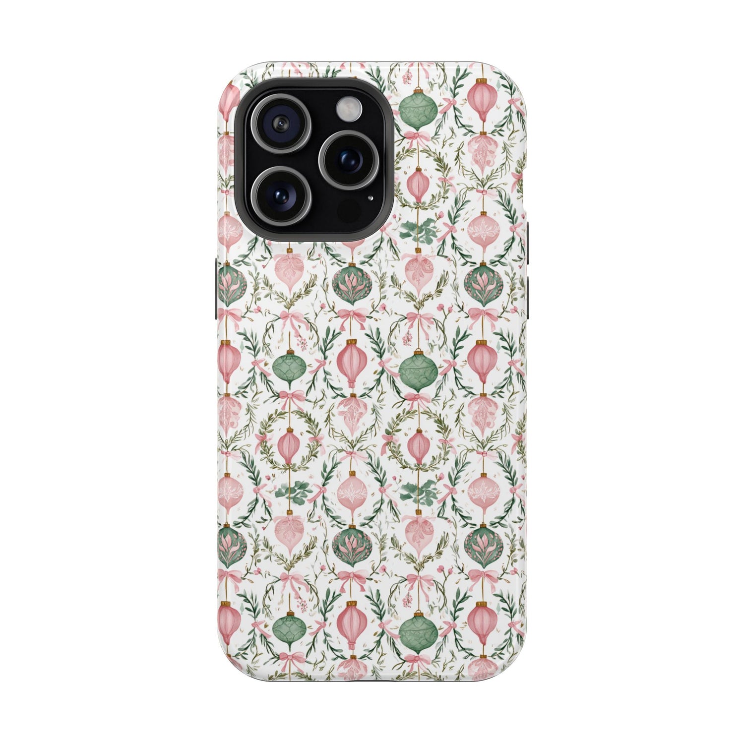 Holiday Ornaments Impact-Resistant Phone Case, iPhone, Samsung