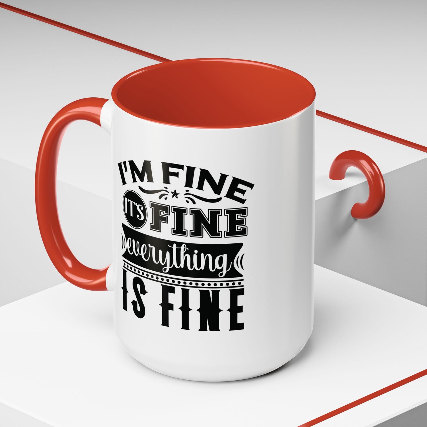 Im Fine Mug/Funny Accent Coffee Mug (11, 15oz)/Everything's Fine Mug/Gifts for him/her/Unique Coffee Mug/Tea