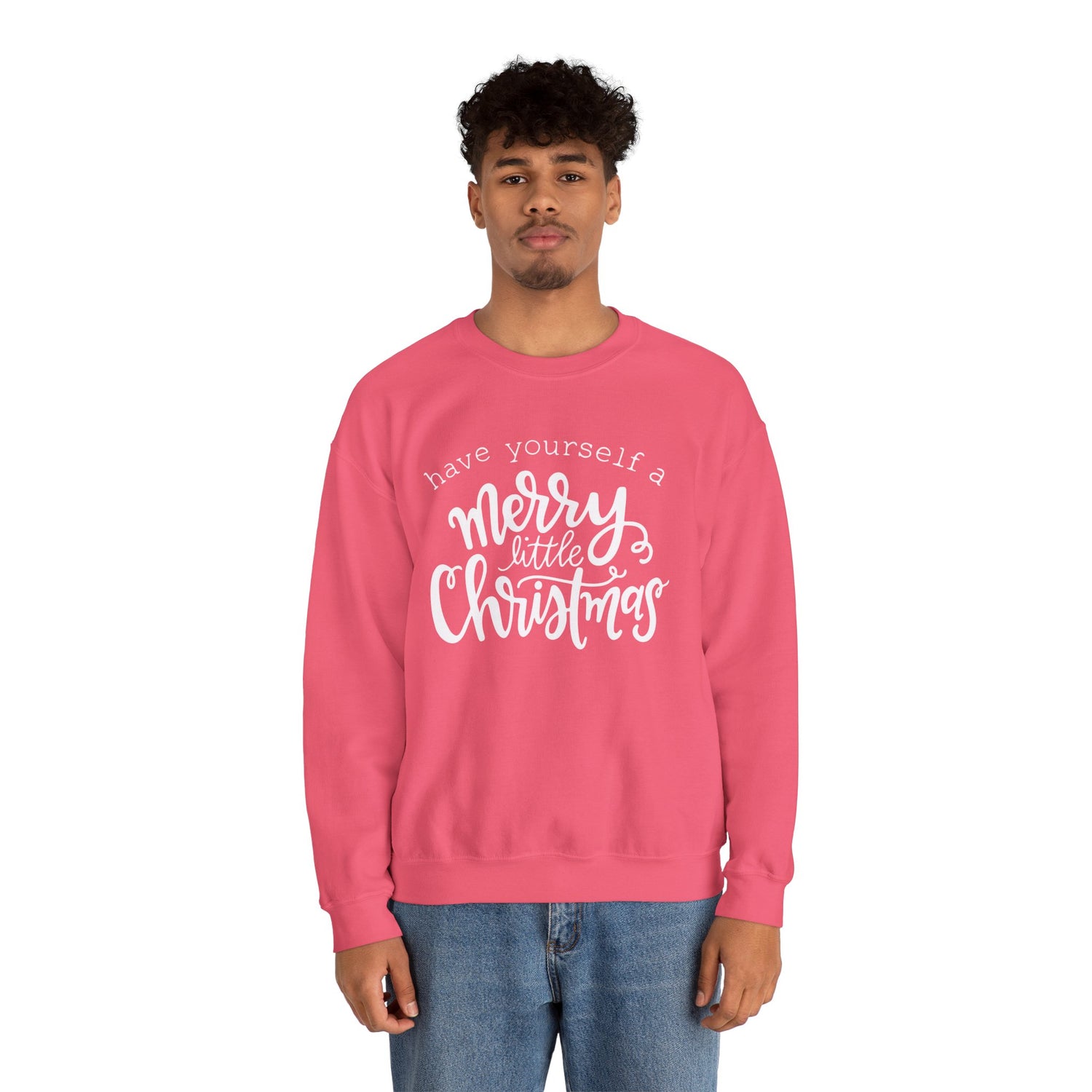 Festive Merry Little Christmas Gildan Sweatshirt