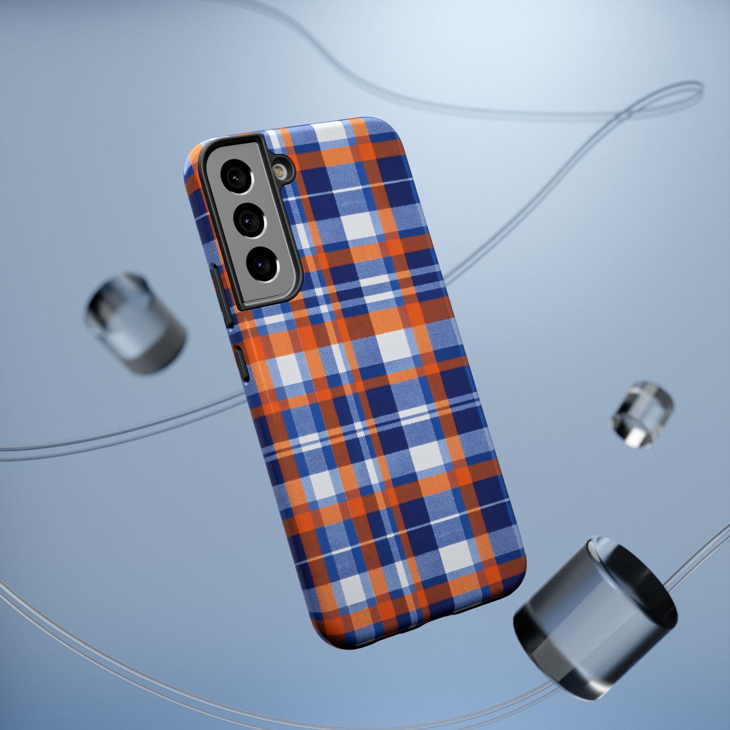 Impact-Resistant Phone Case- Florida Plaid