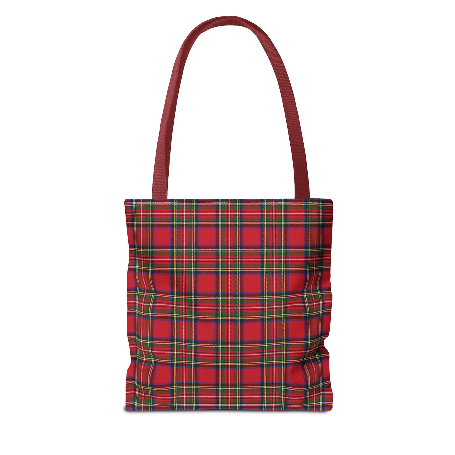 Red Christmas Plaid Tote Bag
