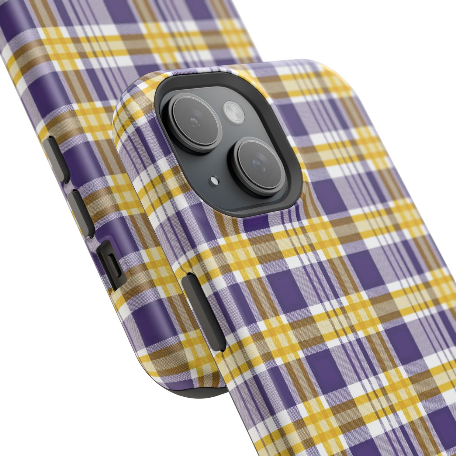 Impact-Resistant Phone Case- Louisiana Plaid