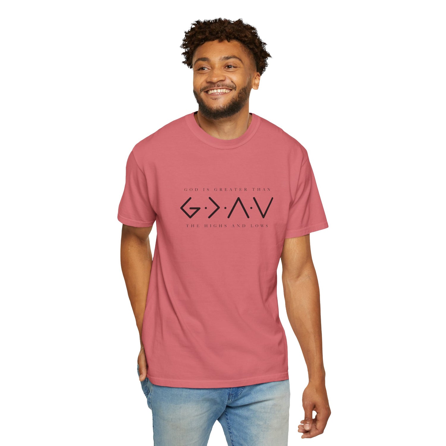 Christian Unisex Tee - God is Greater than the Highs and Lows