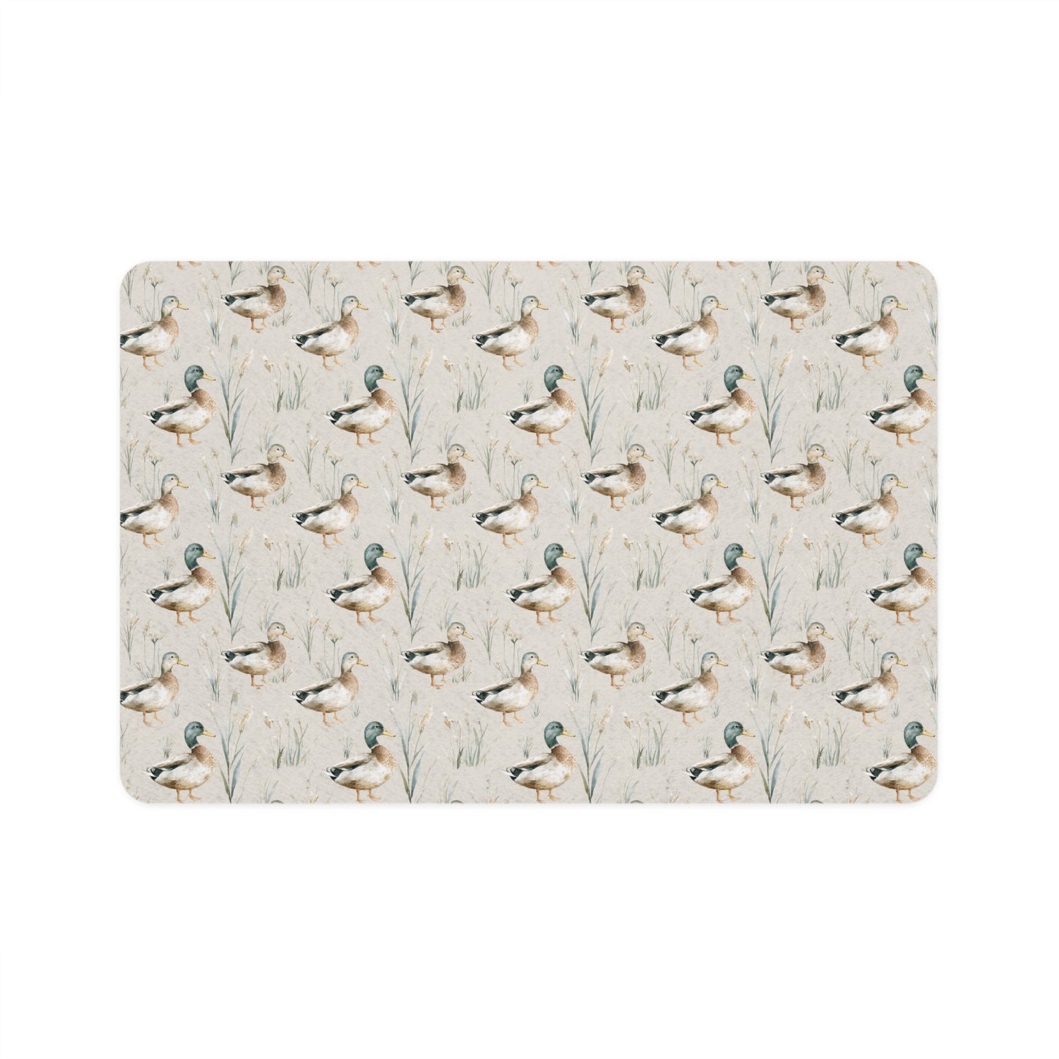 Pet Food Mat- Mallard Ducks