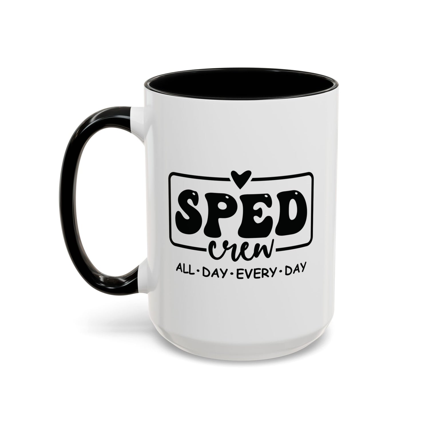 SPED Crew Accent Coffee Mug - Perfect for Teachers, Staff Gifts, Educational Appreciation, Fun Coffee Lovers