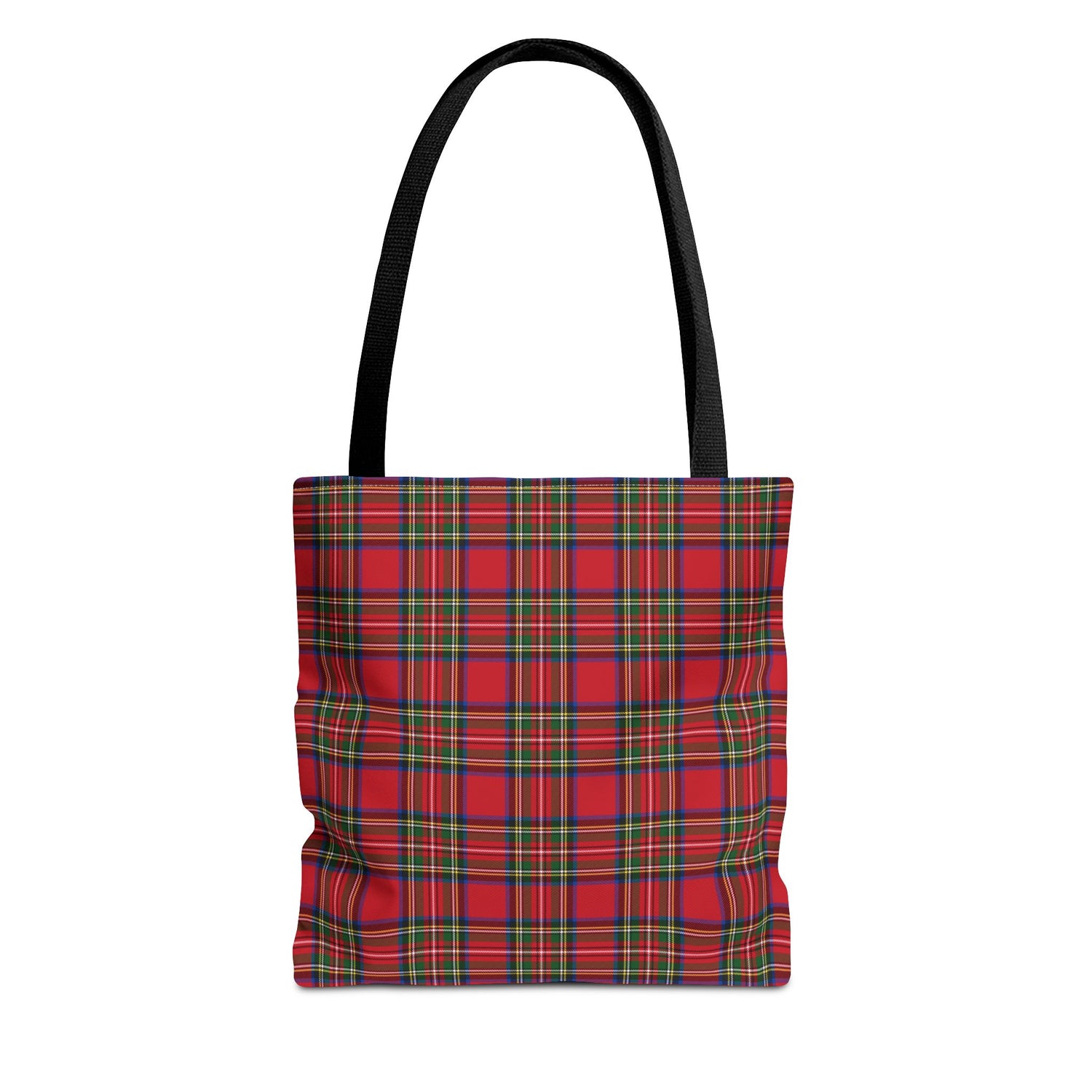 Red Christmas Plaid Tote Bag