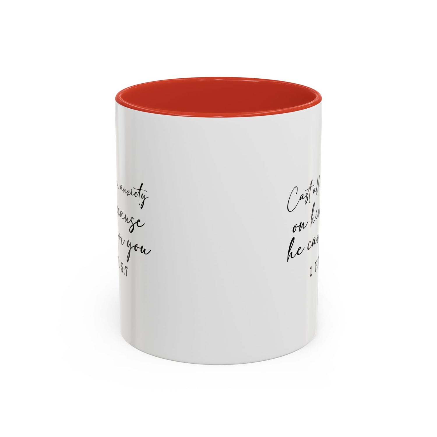 Coffee Mug: Scripture 1 Peter 5:7