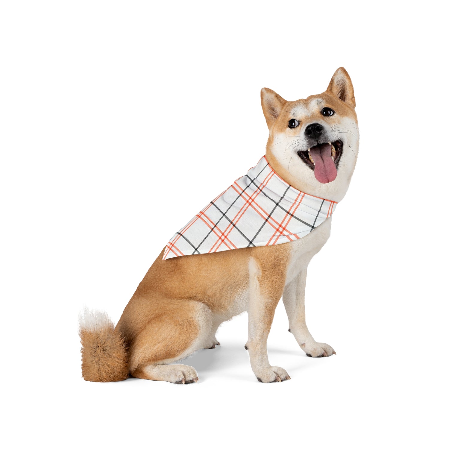 Stylish  Fall Plaid Pet Bandana
