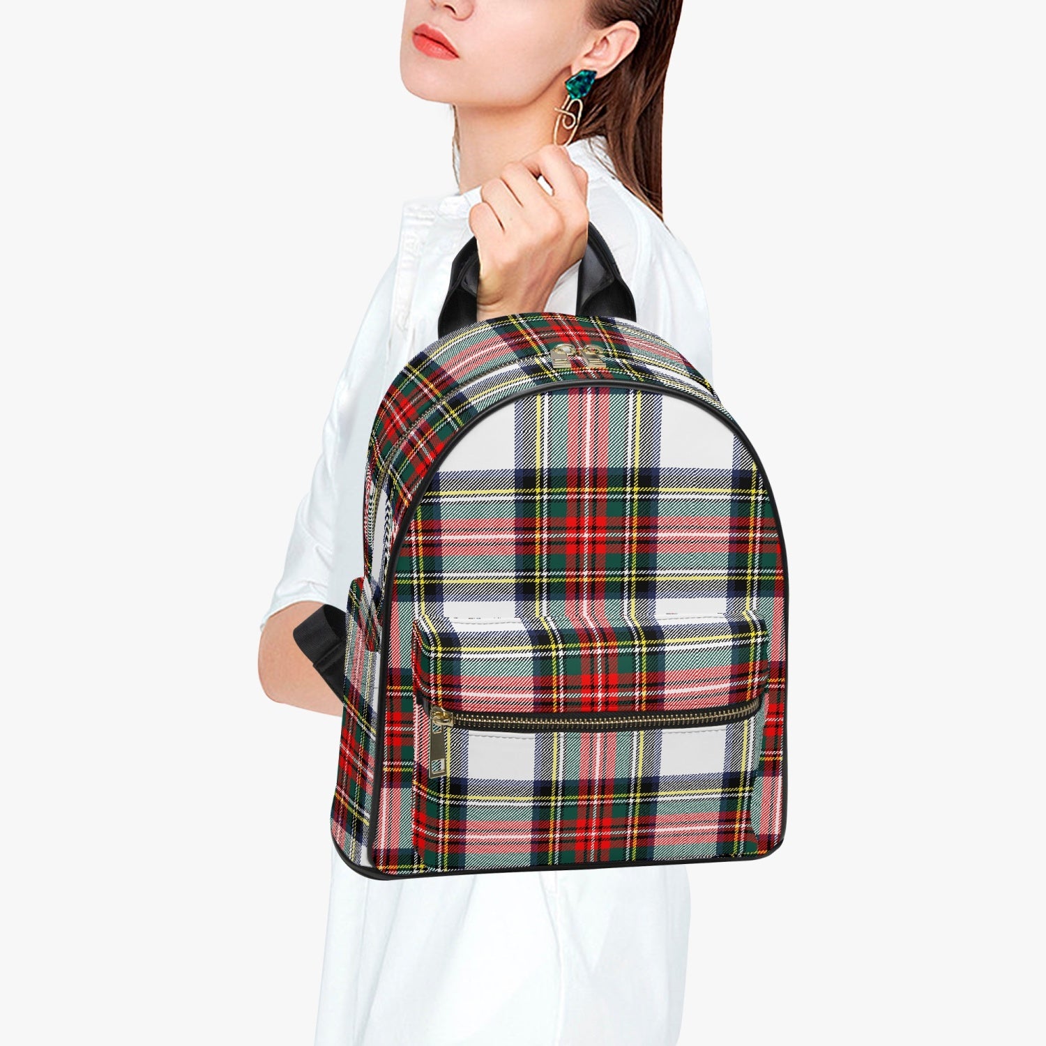 Holiday Tartan Plaid Backpack Purse