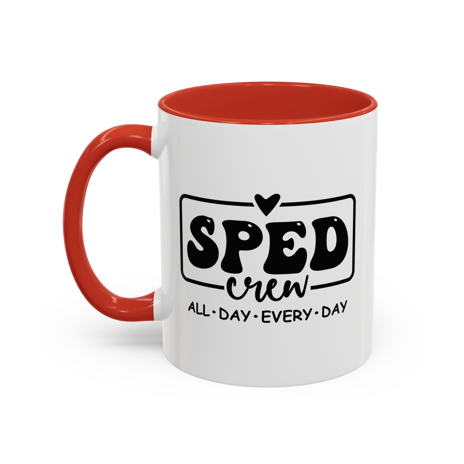 SPED Crew Accent Coffee Mug - Perfect for Teachers, Staff Gifts, Educational Appreciation, Fun Coffee Lovers