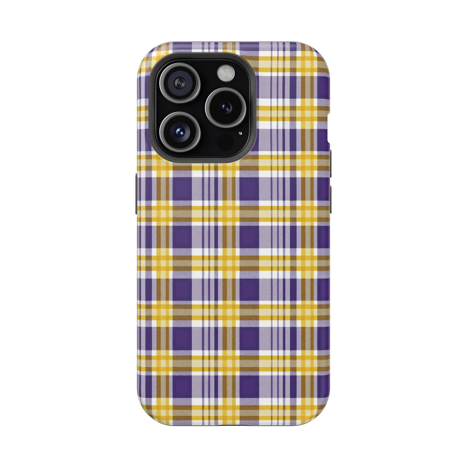 Impact-Resistant Phone Case- Louisiana Plaid