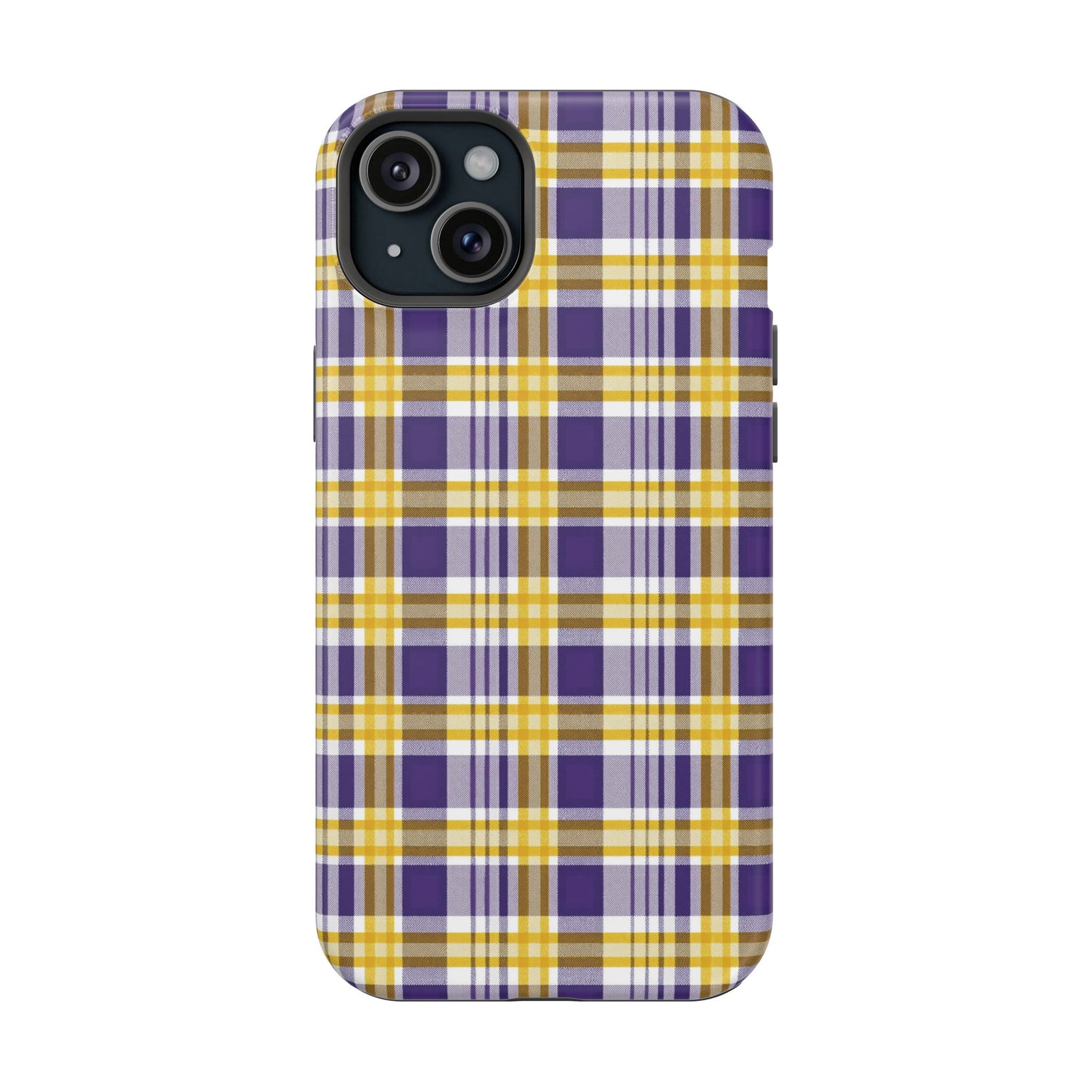 Impact-Resistant Phone Case- Louisiana Plaid