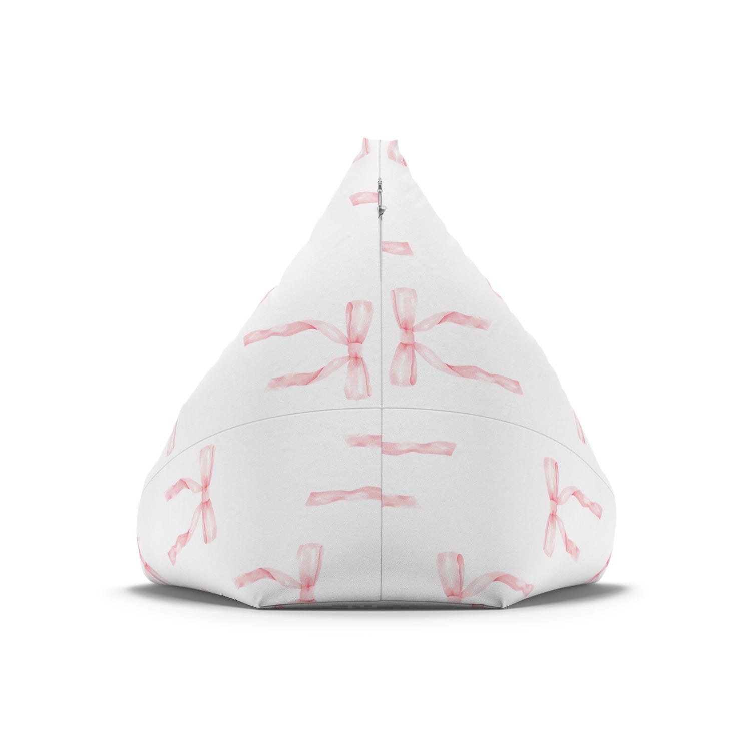 Watercolor Coquette Pink Bows Bean Bag Chair Cover