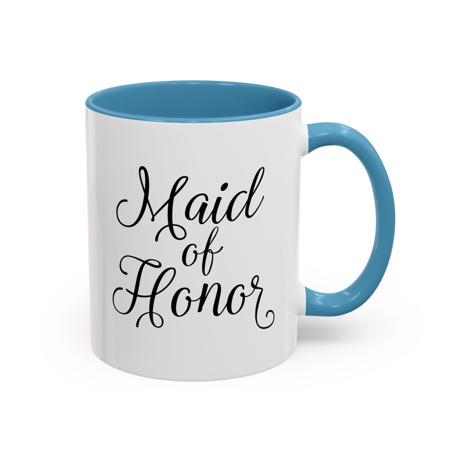 Maid of Honor Mug/Gift/Wedding Party Gift/Gifts for Her/Accent Coffee Mug (11, 15oz) "Maid of Honor"