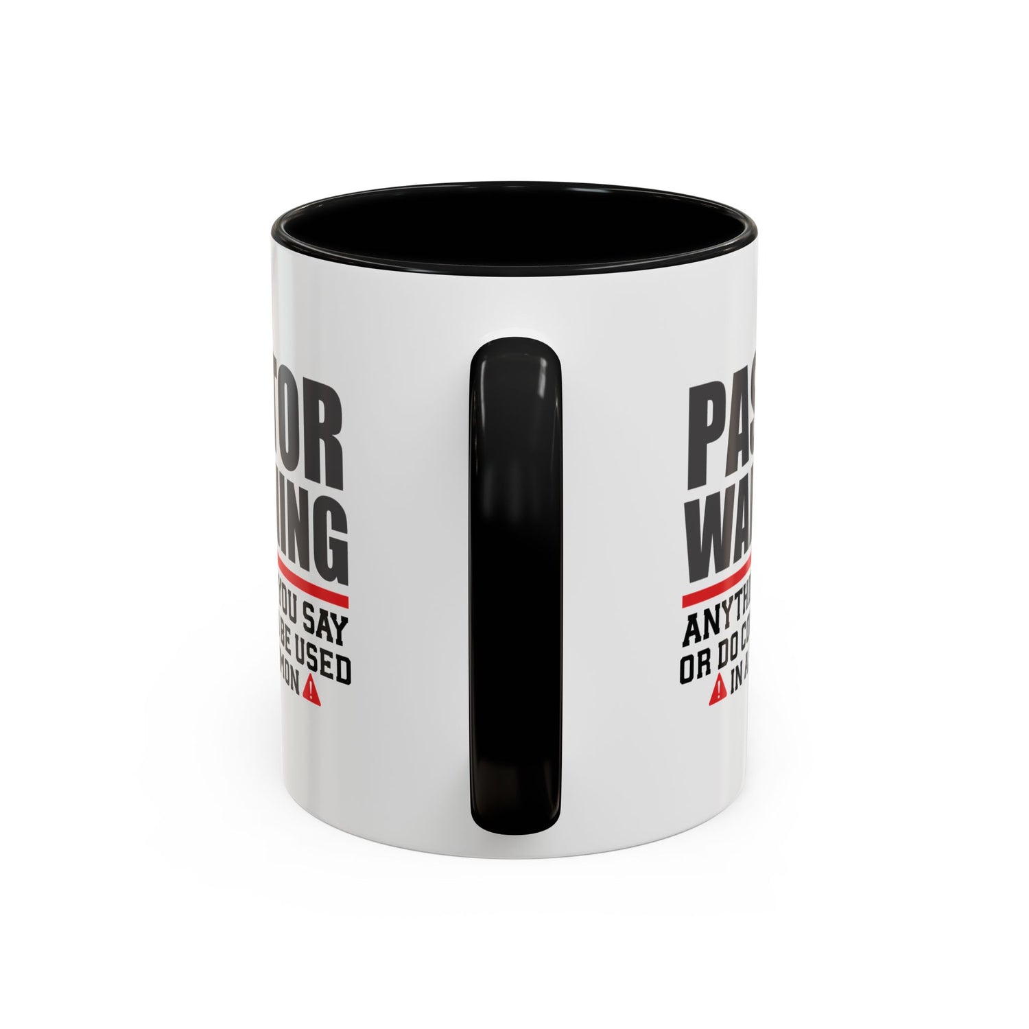 Funny Pastor Warning Coffee Mug, Christian Gift for Pastors, Humorous Church Coffee Cup, Sermon Inspiration Mug, For Ministry Lovers