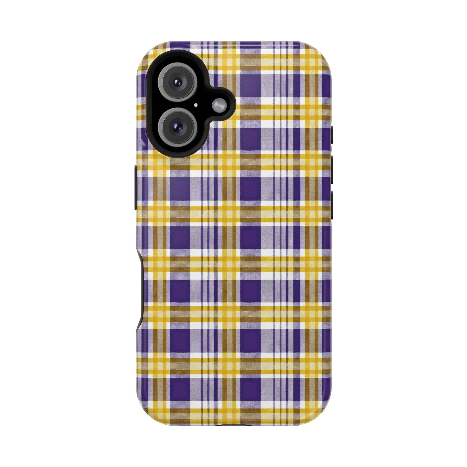 Impact-Resistant Phone Case- Louisiana Plaid