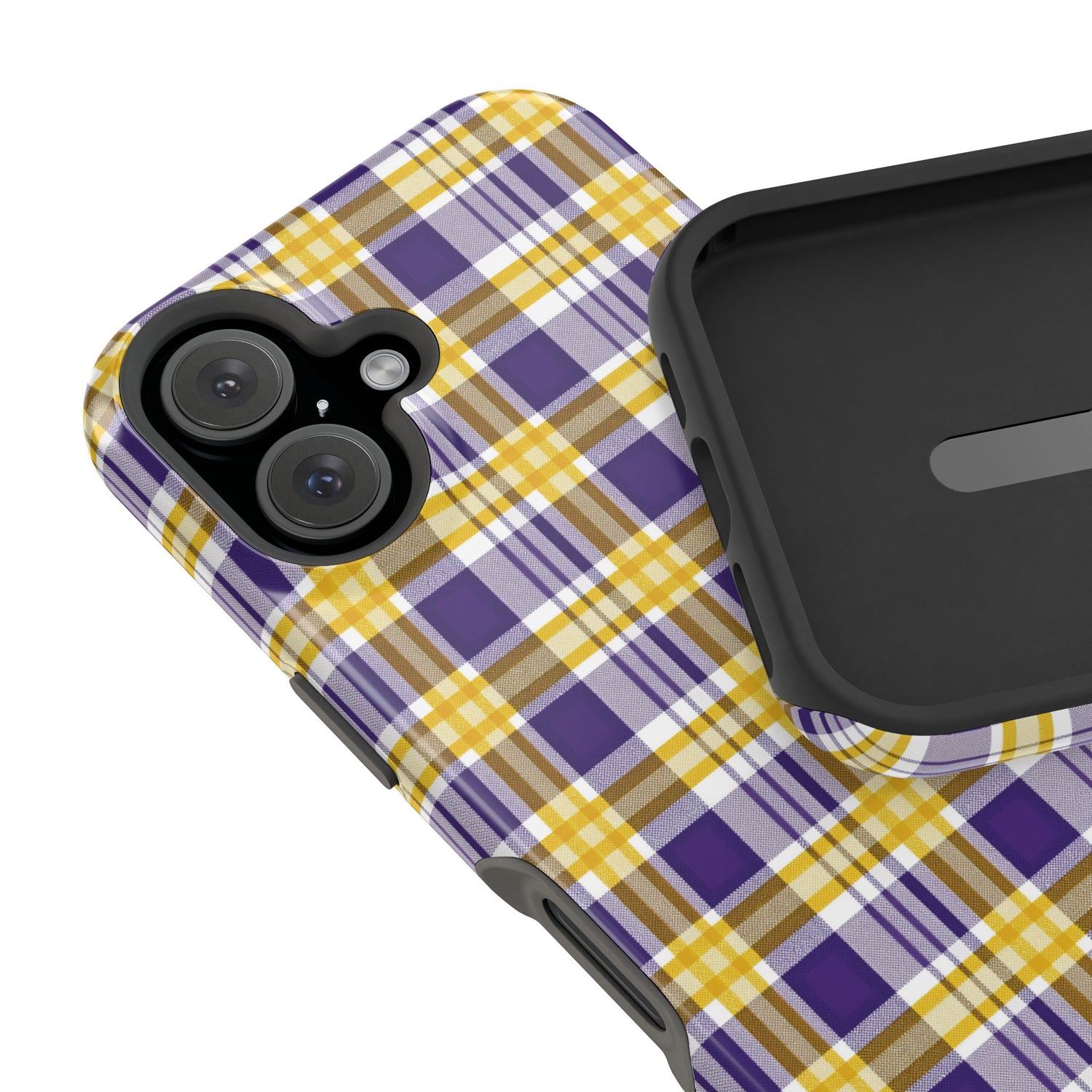 Impact-Resistant Phone Case- Louisiana Plaid