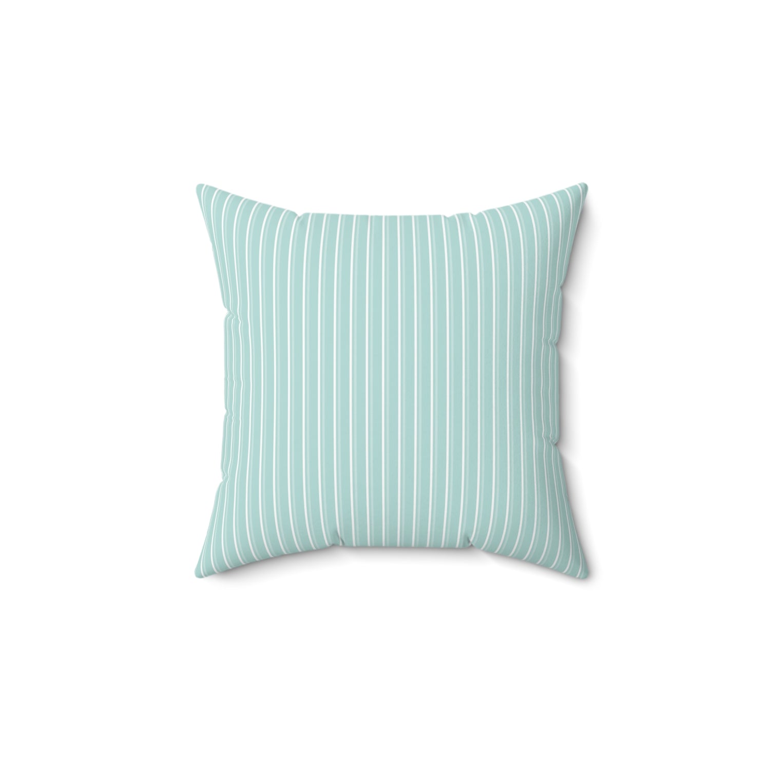 Spun Polyester Square Pillow with Removable Cover Polished Geometric Shapes Stripes