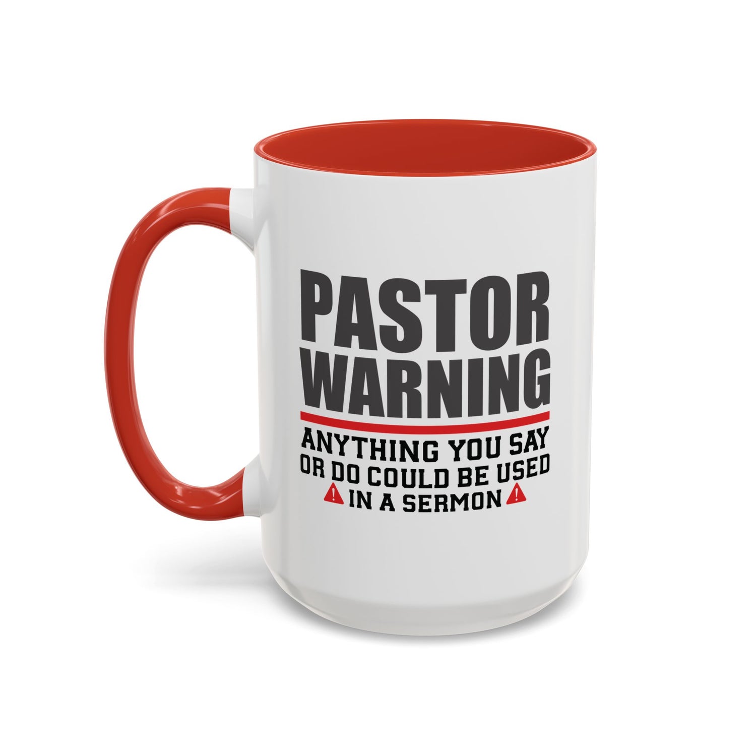 Funny Pastor Warning Coffee Mug, Christian Gift for Pastors, Humorous Church Coffee Cup, Sermon Inspiration Mug, For Ministry Lovers