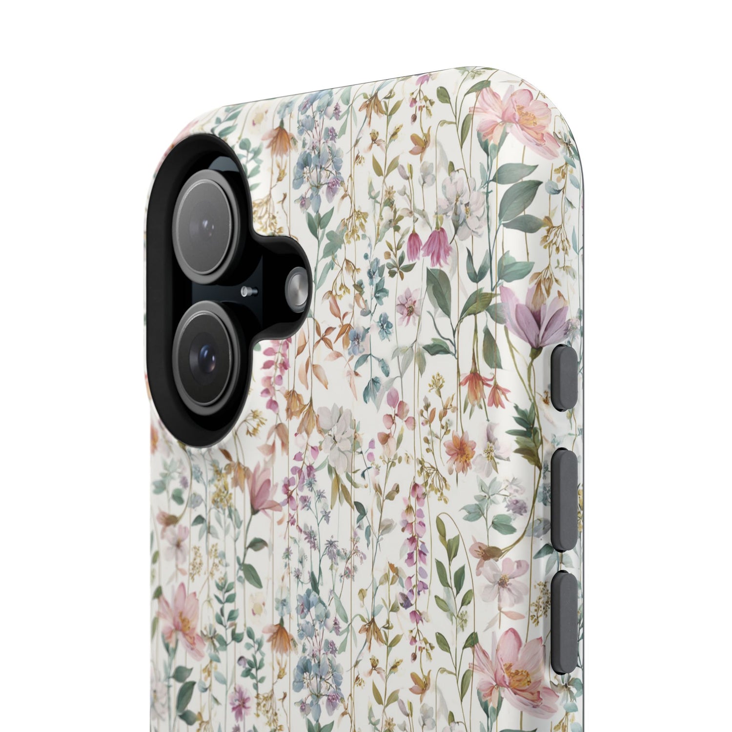 Floral Impact-Resistant Phone Case, iPhone, Samsung
