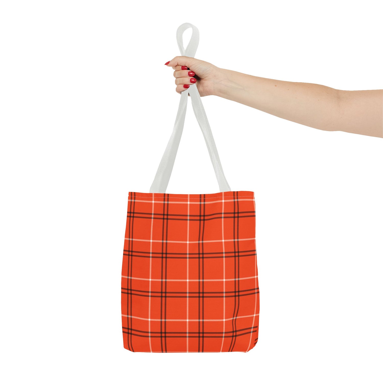 Tote Bag- Fall Orange Plaid