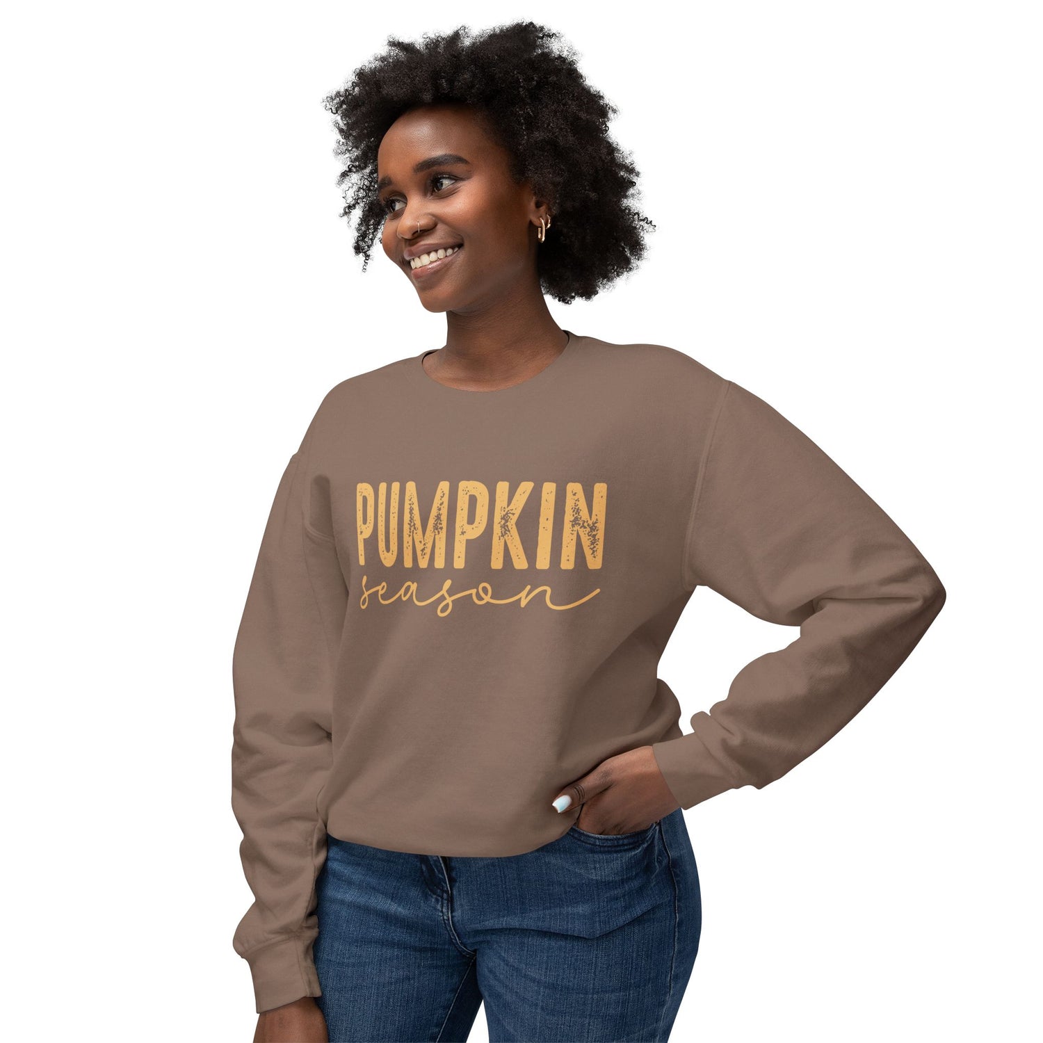 Pumpkin Season Comfort Colors  Lightweight Crewneck Sweatshirt