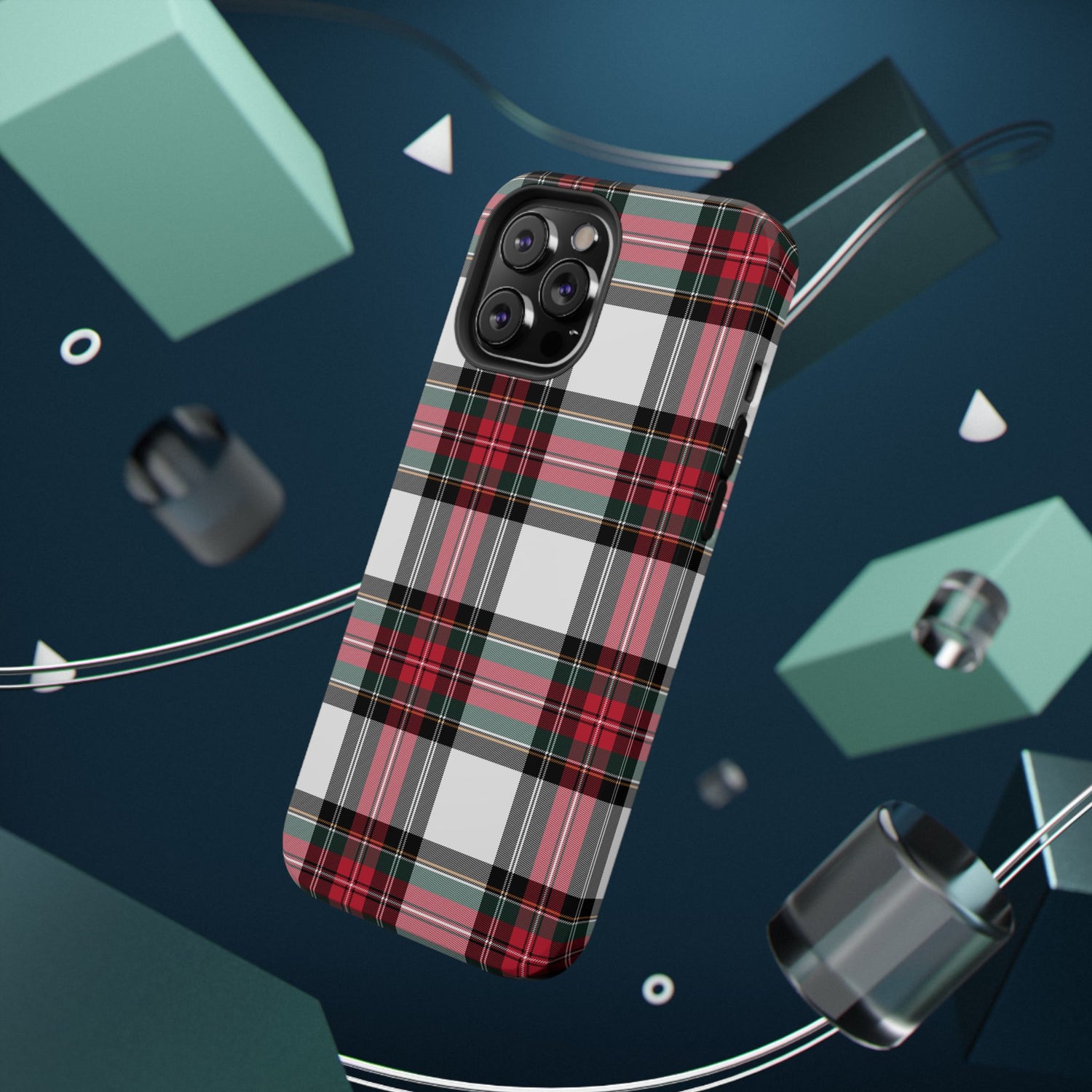 New Tartan Christmas Plaid Impact-Resistant Cases, iPhone, Samsung