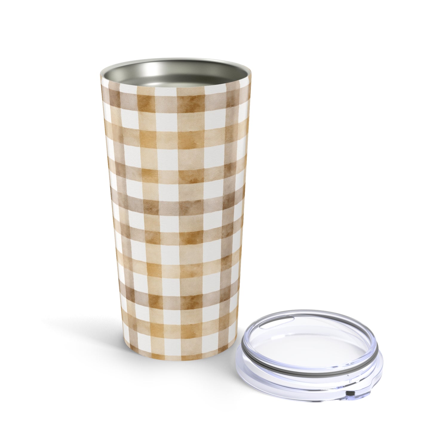 Rustic Checkered Tumbler 20oz Stainless