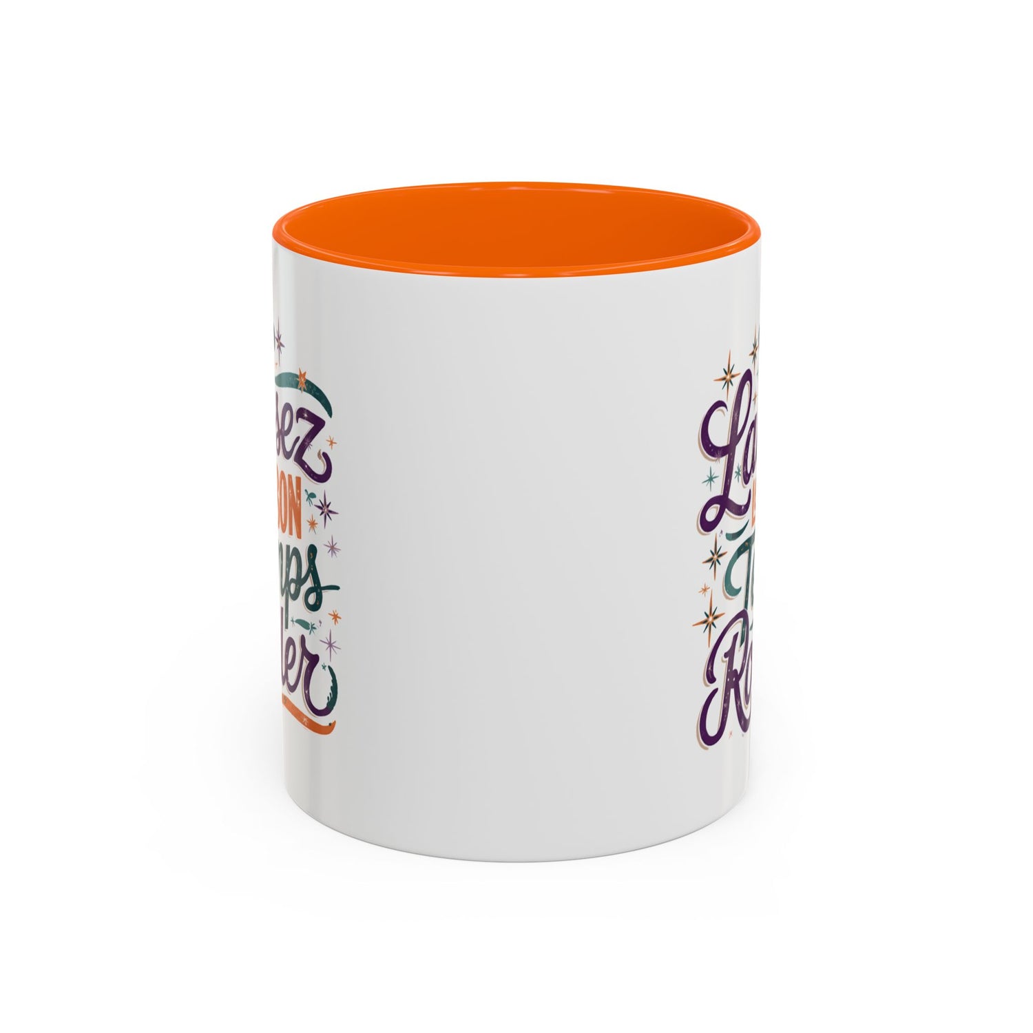 Vibrant Accent Coffee Mug - 'Laissez les Bon Temps Rouler', Perfect for Celebrations, Gifts, Coffee Lovers, Home Decor, and More
