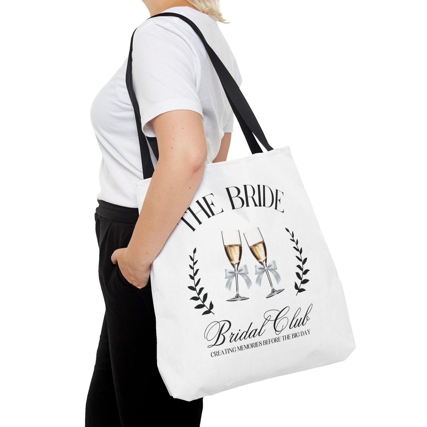 Bridal Club Tote Bag, Wedding Tote, Bride's Party Bag, Bridal Shower Gift, Hen Do Accessory