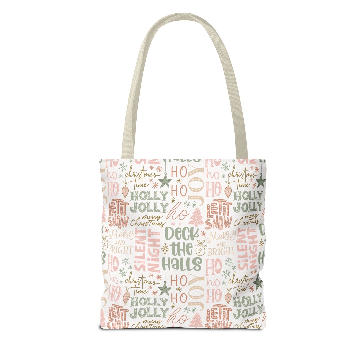 Christmas Phrases Tote Bag