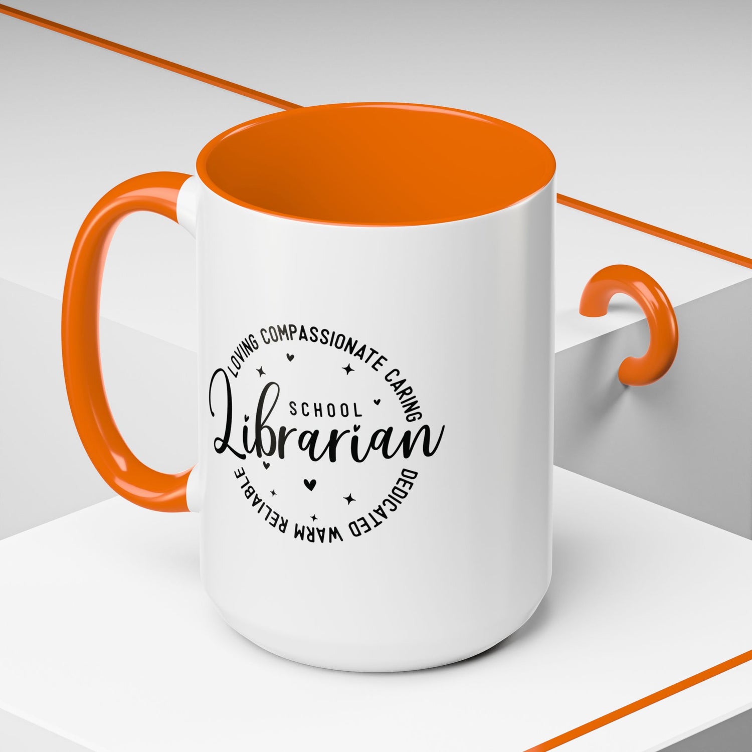 Librarian Love Coffee Mug | Gift for Teachers, School Librarians, Reading Enthusiasts, Book Lovers, Graduation