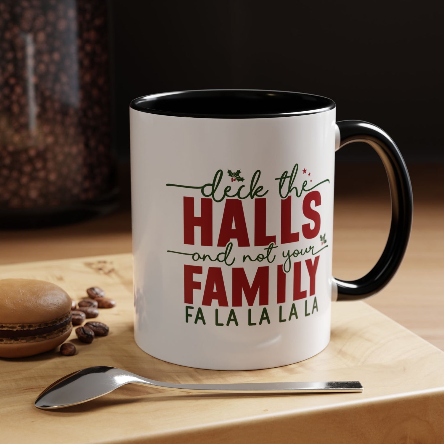 Funny Holiday Coffee Mug, Festive Drinkware