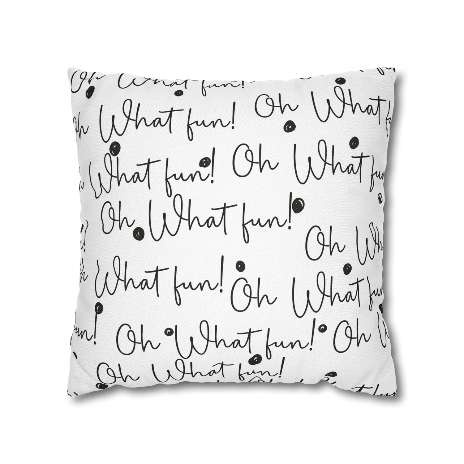 Christmas Holiday Throw Pillows, "Oh What Fun"
