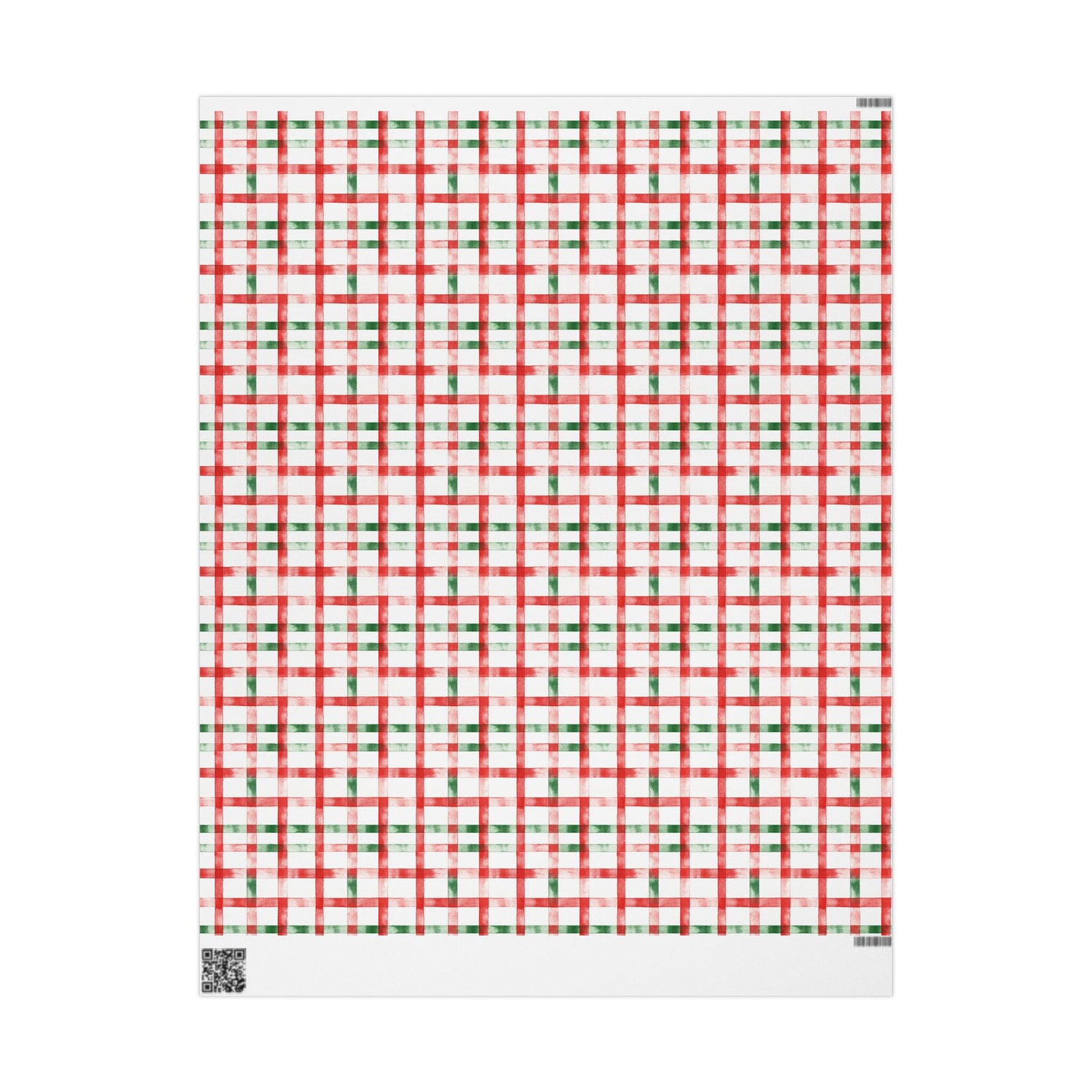Red and green checkered pattern on a white background